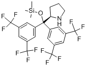 Pyrrolidine,  2-[bis[3,5-bis(trifluoromethyl)phenyl][(trimethylsilyl)oxy]methyl]-,  (2R)- CAS#: 908303-26-4
