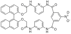 (R)-2,2''-[5-NITROISOPHTHALAMIDOBIS(2,6-PYRIDYLENECARBAMOYLMETHOXY)]-1,1''-BINAPHTHYL CAS#: 909254-56-4