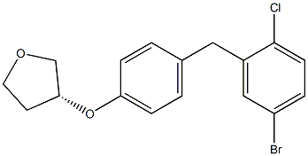 (R)-3-(4-(5-broMo-2-chlorobenzyl)phenoxy)tetrahydrofuran CAS#: 915095-90-8