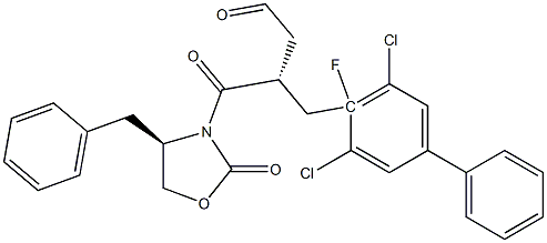 (R)-4-((R)-4-benzyl-2-oxooxazolidin-3-yl)-3-((3,5-dichloro-4-fluoro-[1,1-biphenyl]-4-yl)Methyl)-4-oxobutanal CAS#: 955406-65-2