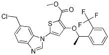 (R)-Methyl 5-(6-(chloroMethyl)-1H-benzo[d]iMidazol-1-yl)-3-(1-(2-(trifluoroMethyl)phenyl)ethoxy)thiophene-2-carboxylate CAS#: 929095-40-9