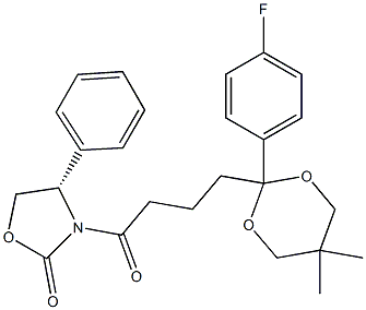 (S)-3-(4-(2-(4-fluorophenyl)-5,5-diMethyl-1,3-dioxan-2-yl)butanoyl)-4-phenyloxazolidin-2-one CAS#: 953805-20-4