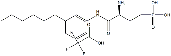 (S)-3-aMino-4-(3-hexylphenylaMino)-4-oxobutylphosphonic acid (TFA salt) CAS#: 909725-64-0