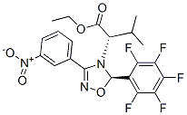 (S)-ETHYL 3-METHYL-2-((R)-3-(3-NITROPHENYL)-5-(PERFLUOROPHENYL)-1,2,4-OXADIAZOL-4(5H)-YL)BUTANOATE CAS#: 916676-24-9