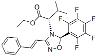 (S)-ETHYL 3-METHYL-2-((R)-5-(PERFLUOROPHENYL)-3-STYRYL-1,2,4-OXADIAZOL-4(5H)-YL)BUTANOATE CAS#: 916676-23-8