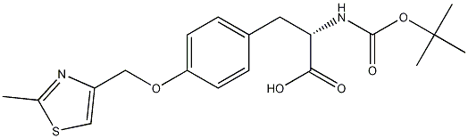 (S)-N-boc-3-[4-((2-methylthiazol-4-yl)methoxy)pheyl]-2-aminopropanoic acid CAS#: 934611-13-9