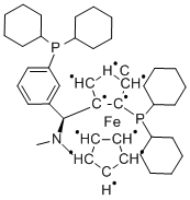 (S)-(+)-[(R)-2-DICYCLOHEXYLPHOSPHINOFERROCENYL](N,N-DIMETHYLAMINO)(2-DICYCLOHEXYLPHOSPHINOPHENYL)METHANE CAS#: 914089-00-2