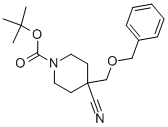 TERT-BUTYL 4-(BENZYLOXYMETHYL)-4-CYANOPIPERIDINE-1-CARBOXYLATE CAS#: 919284-64-3