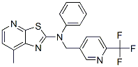 THIAZOLO[5,4-B]PYRIDIN-2-AMINE, 7-METHYL-N-PHENYL-N-[[6-(TRIFLUOROMETHYL)-3-PYRIDINYL]METHYL]- CAS#: 909686-54-0