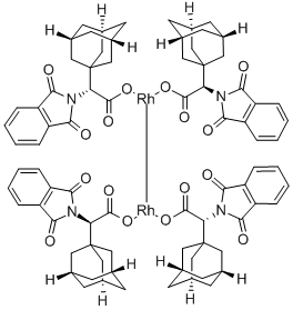 Tetrakis[(R)-(-)-(1-adamantyl)-(N-phthalimido)acetato]dirhodium(II)Rh2(R-PTAD)4 CAS#: 909393-65-3