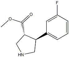 Trans-Methyl 4-(3-fluorophenyl)pyrrolidine-3-carboxylate CAS#: 939758-19-7