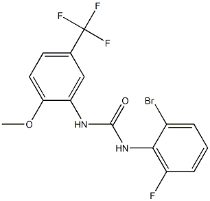 Urea, N-(2-broMo-6-fluorophenyl)-N'-[2-Methoxy-5-(trifluoroMethyl)phenyl]- CAS#: 917389-23-2