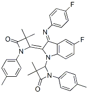 (Z)-4-((E)-1-(3,3-DIMETHYL-4-OXO-1-P-TOLYLAZETIDIN-2-YL)-5-FLUORO-3-(4-FLUOROPHENYLIMINO)INDOLIN-2-YLIDENE)-3,3-DIMETHYL-1-P-TOLYLAZETIDIN-2-ONE CAS#: 935756-08-4