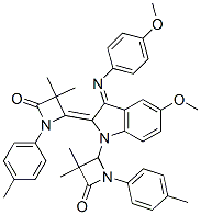 (Z)-4-((E)-1-(3,3-DIMETHYL-4-OXO-1-P-TOLYLAZETIDIN-2-YL)-5-METHOXY-3-(4-METHOXYPHENYLIMINO)INDOLIN-2-YLIDENE)-3,3-DIMETHYL-1-P-TOLYLAZETIDIN-2-ONE CAS#: 935756-05-1