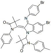 (Z)-4-((E)-5-BROMO-3-(4-BROMOPHENYLIMINO)-1-(3,3-DIMETHYL-4-OXO-1-P-TOLYLAZETIDIN-2-YL)INDOLIN-2-YLIDENE)-3,3-DIMETHYL-1-P-TOLYLAZETIDIN-2-ONE CAS#: 935756-07-3