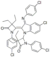 (Z)-4-((E)-5-CHLORO-1-(1-(4-CHLOROPHENYL)-3,3-DIETHYL-4-OXOAZETIDIN-2-YL)-3-(4-CHLOROPHENYLIMINO)INDOLIN-2-YLIDENE)-1-(4-CHLOROPHENYL)-3,3-DIETHYLAZETIDIN-2-ONE CAS#: 935756-14-2