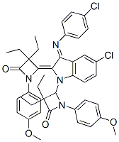 (Z)-4-((E)-5-CHLORO-3-(4-CHLOROPHENYLIMINO)-1-(3,3-DIETHYL-1-(4-METHOXYPHENYL)-4-OXOAZETIDIN-2-YL)INDOLIN-2-YLIDENE)-3,3-DIETHYL-1-(4-METHOXYPHENYL)AZETIDIN-2-ONE CAS#: 935756-12-0