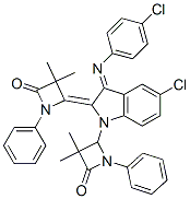 (Z)-4-((E)-5-CHLORO-3-(4-CHLOROPHENYLIMINO)-1-(3,3-DIMETHYL-4-OXO-1-PHENYLAZETIDIN-2-YL)INDOLIN-2-YLIDENE)-3,3-DIMETHYL-1-PHENYLAZETIDIN-2-ONE CAS#: 935756-03-9