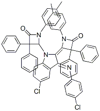 (Z)-4-((E)-5-CHLORO-3-(4-CHLOROPHENYLIMINO)-1-(4-OXO-3,3-DIPHENYL-1-P-TOLYLAZETIDIN-2-YL)INDOLIN-2-YLIDENE)-3,3-DIPHENYL-1-P-TOLYLAZETIDIN-2-ONE CAS#: 935756-18-6