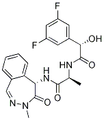 (alphaS)-N-[(1S)-2-[[(5S)-4,5-Dihydro-3-methyl-4-oxo-3H-2,3-benzodiazepin-5-yl]amino]-1-methyl-2-oxoethyl]-3,5-difluoro-alpha-hydroxybenzeneacetamide CAS#: 935525-13-6