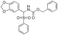 benzyl N-[1,3-benzodioxol-5-yl(phenylsulfonyl)methyl]carbamate CAS#: 952182-82-0