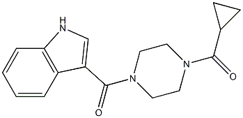 cyclopropyl[4-(1H-indol-3-ylcarbonyl)piperazin-1-yl]methanone CAS#: 929814-63-1