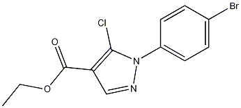 ethyl 1-(4-bromophenyl)-5-chloro-1H-pyrazole-4-carboxylate CAS#: 98475-72-0