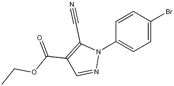 ethyl 1-(4-bromophenyl)-5-cyano-1H-pyrazole-4-carboxylate CAS#: 98475-71-9