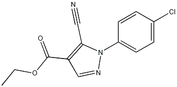 ethyl 1-(4-chlorophenyl)-5-cyano-1H-pyrazole-4-carboxylate CAS#: 98476-27-8