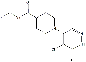 ethyl 1-(5-chloro-6-oxo-1,6-dihydro-4-pyridazinyl)-4-piperidinecarboxylate CAS#: 952183-76-5