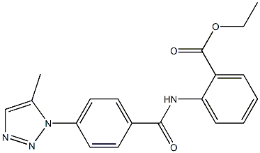 ethyl 2-({[4-(5-methyl-1H-1,2,3-triazol-1-yl)phenyl]carbonyl}amino)benzoate CAS#: 924828-93-3