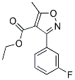 ethyl 3-(3-fluorophenyl)-5-methylisoxazole-4-carboxylate CAS#: 917388-62-6