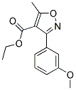 ethyl 3-(3-methoxyphenyl)-5-methylisoxazole-4-carboxylate CAS#: 917388-43-3