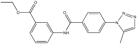 ethyl 3-({[4-(5-methyl-1H-1,2,3-triazol-1-yl)phenyl]carbonyl}amino)benzoate CAS#: 924828-95-5