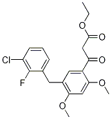 ethyl 3-(5-(3-chloro-2-fluorobenzyl)-2,4-diMethoxyphenyl)-3-oxopropanoate CAS#: 949465-81-0