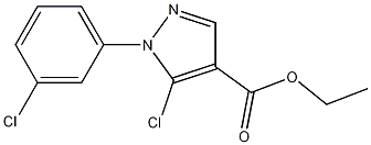 ethyl 5-chloro-1-(3-chlorophenyl)-1H-pyrazole-4-carboxylate CAS#: 98534-74-8