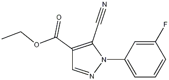 ethyl 5-cyano-1-(3-fluorophenyl)-1H-pyrazole-4-carboxylate CAS#: 98476-14-3