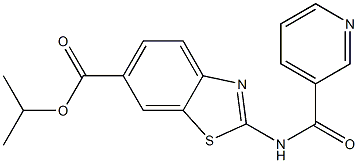 isopropyl 2-[(3-pyridinylcarbonyl)amino]-1,3-benzothiazole-6-carboxylate CAS#: 916034-87-2