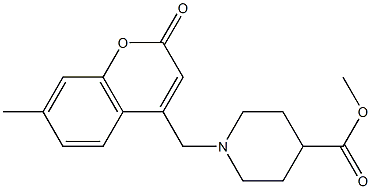 methyl 1-[(7-methyl-2-oxo-2H-chromen-4-yl)methyl]-4-piperidinecarboxylate CAS#: 903192-96-1