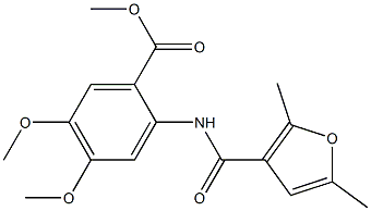 methyl 2-{[(2,5-dimethylfuran-3-yl)carbonyl]amino}-4,5-dimethoxybenzoate CAS#: 915925-89-2