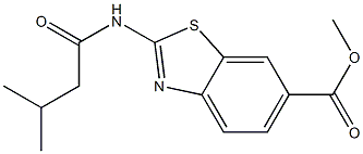 methyl 2-[(3-methylbutanoyl)amino]-1,3-benzothiazole-6-carboxylate CAS#: 919725-43-2