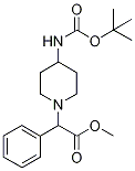 methyl 2-{4-[(tert-butoxycarbonyl)amino]piperidino}-2-phenylacetate CAS#: 952182-80-8