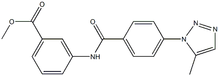 methyl 3-({[4-(5-methyl-1H-1,2,3-triazol-1-yl)phenyl]carbonyl}amino)benzoate CAS#: 924828-97-7