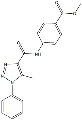 methyl 4-{[(5-methyl-1-phenyl-1H-1,2,3-triazol-4-yl)carbonyl]amino}benzoate CAS#: 924840-92-6