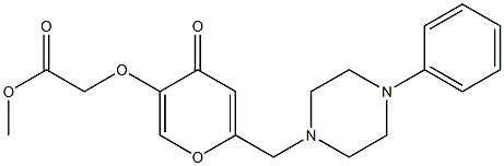 methyl ({4-oxo-6-[(4-phenylpiperazin-1-yl)methyl]-4H-pyran-3-yl}oxy)acetate CAS#: 903263-07-0