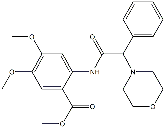 methyl 4,5-dimethoxy-2-{[morpholin-4-yl(phenyl)acetyl]amino}benzoate CAS#: 924819-22-7