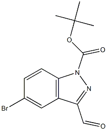 tert-Butyl 5-bromo-3-formyl-1H-indazole-1-carboxylate CAS#: 936132-61-5