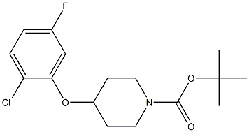 tert-butyl 4-(2-chloro-5-fluorophenoxy)piperidine-1-carboxylate CAS#: 944808-10-0