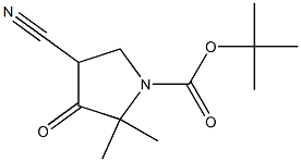 tert-butyl 4-cyano-2,2-dimethyl-3-oxopyrrolidine-1-carboxylate CAS#: 946497-94-5