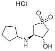 trans-4-Cyclopentylamino-1,1-dioxo-tetrahydrothiophen-3-ol hydrochloride CAS#: 916901-11-6